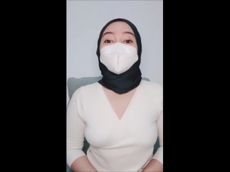 awek melayu hijab pancut